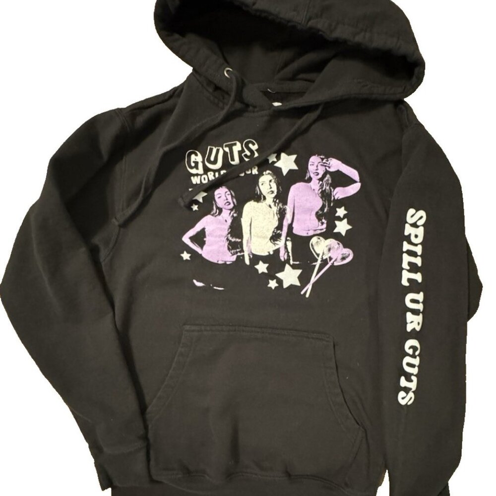 Olivia Rodrigo Guts World Tour Hoodie Mens Small Spill Ur Guts Pullover Concert
